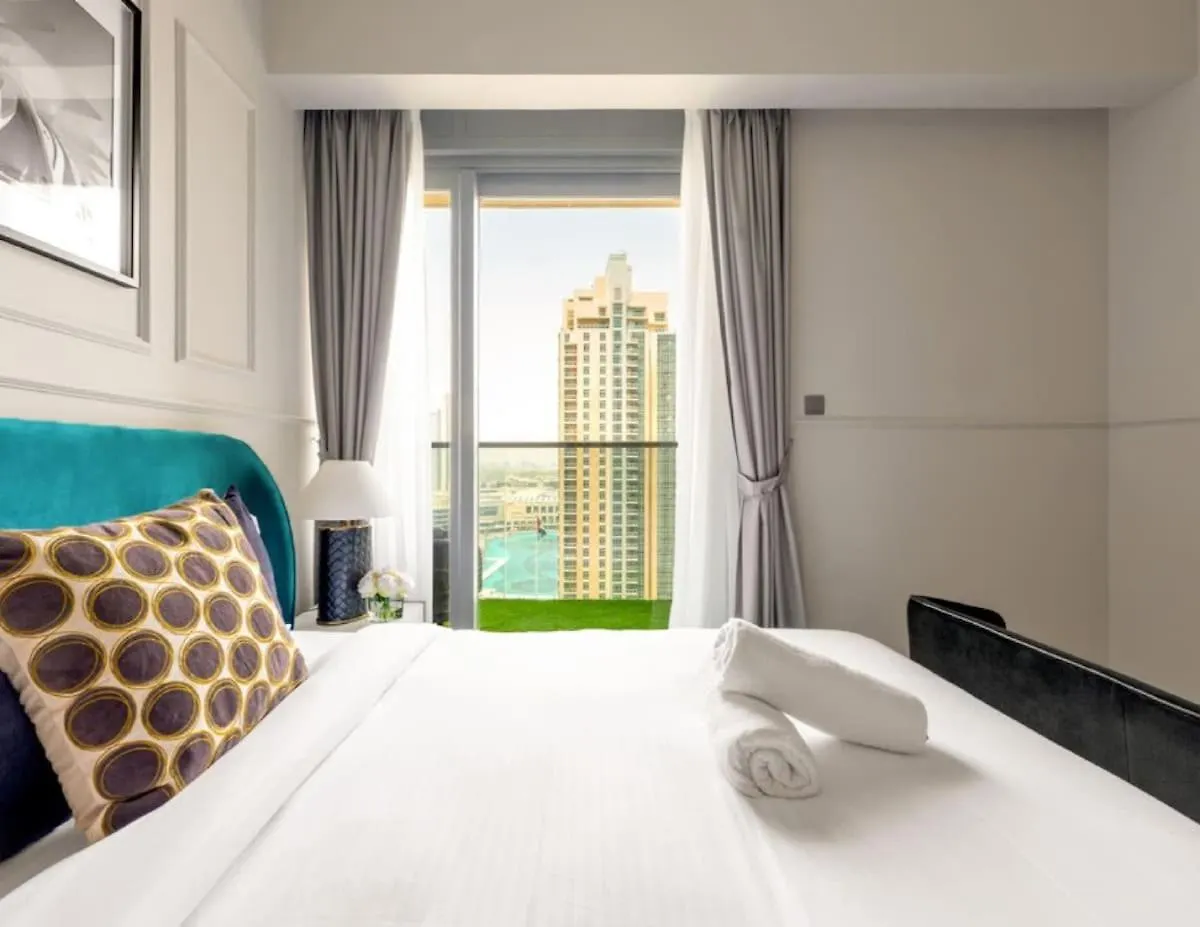 Luxurious 4Br Apartment With Full Burj Khalifa And Fountain Views, Downtown Dubaj