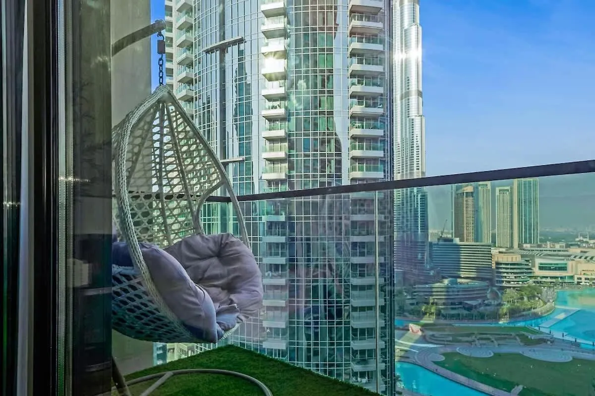 Luxurious 4Br Apartment With Full Burj Khalifa And Fountain Views, Downtown Dubaj 0*,